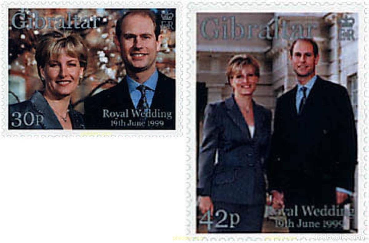Sellos: 84335 MNH GIBRALTAR 1999 BODA DEL PRINCIPE EDUARDO Y MISS SOFIA RHYS-JONES
