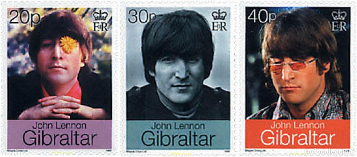 Sellos: 99644 MNH GIBRALTAR 1999 30 ANIVERSARIO DE LA BODA DE JOHN LENNON Y YOKO ONO