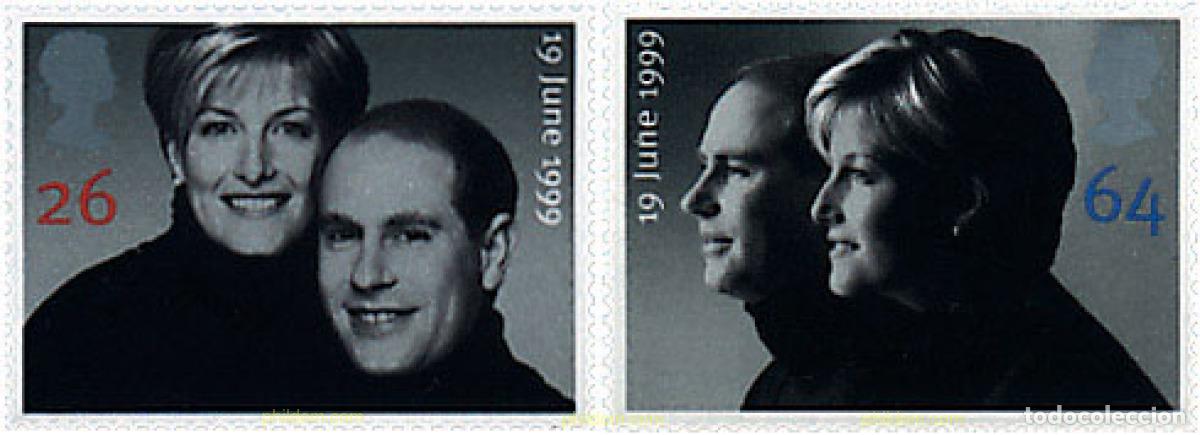 Sellos: 55298 MNH GRAN BRETA&Ntilde;A 1999 BODA DEL PRINCIPE EDUARDO Y MISS SOFIA RHYS-JONES