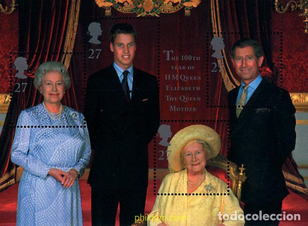 Sellos: 90765 MNH GRAN BRETA&Ntilde;A 2000 CENTENARIO DE LA REINA MADRE