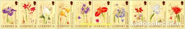 Sellos: 4998 MNH GUERNSEY 2000 FLORES