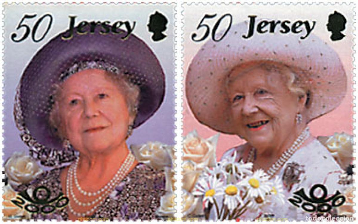 Sellos: 100025 MNH JERSEY 2000 CENTENARIO DE LA REINA MADRE