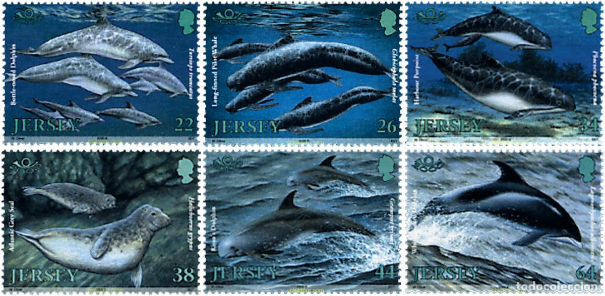 Sellos: 74890 MNH JERSEY 2000 MAMIFEROS MARINOS