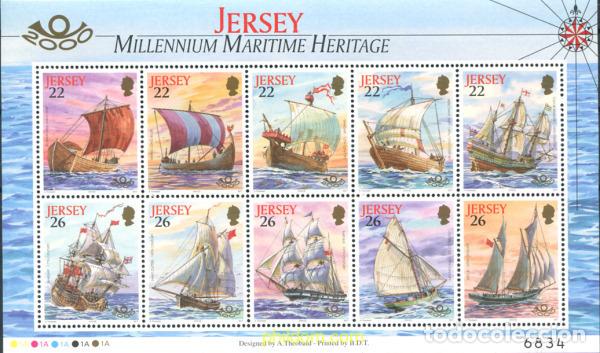 Sellos: 314375 MNH JERSEY 2000 VELEROS