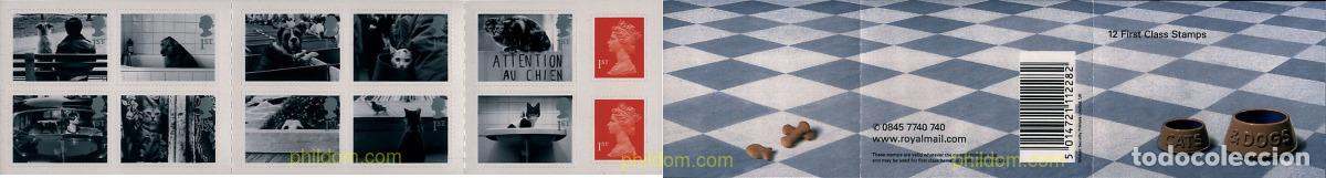 Sellos: 3573 MNH GRAN BRETA&Ntilde;A 2001 PERROS Y GATOS