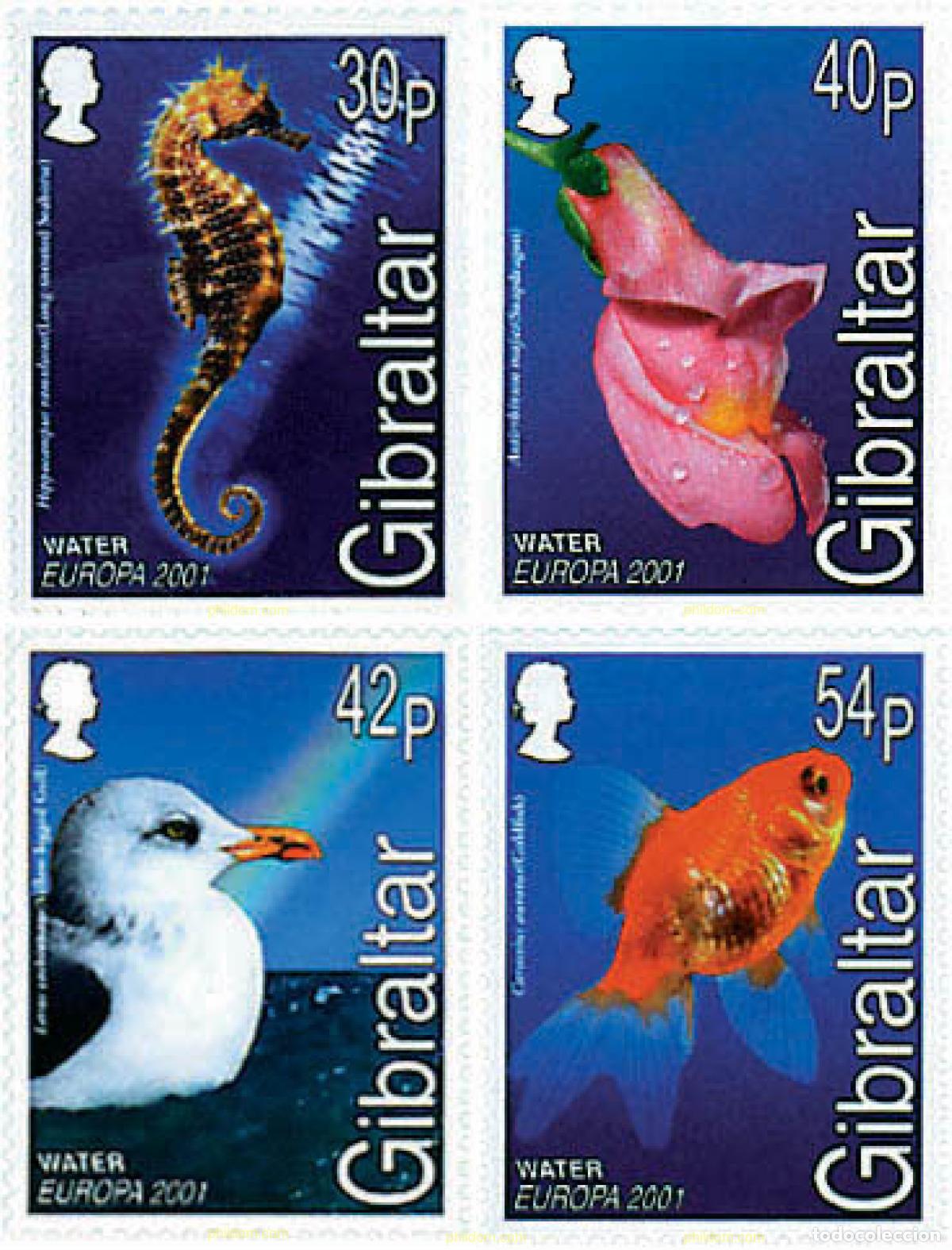 Sellos: 97109 MNH GIBRALTAR 2001 EUROPA CEPT. EL AGUA, RIQUEZA NATURAL