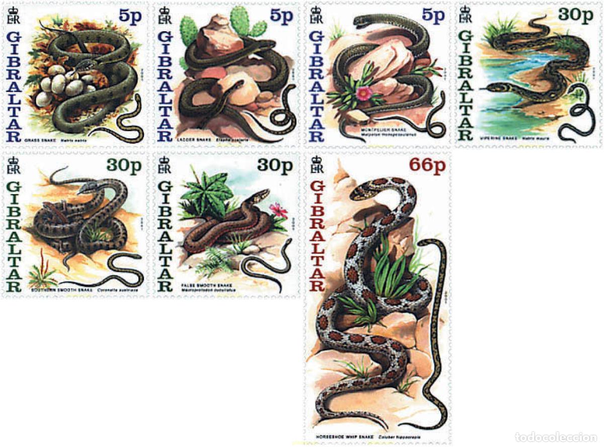 Sellos: 82523 MNH GIBRALTAR 2001 A&Ntilde;O LUNAR CHINO - A&Ntilde;O DE LA SERPIENTE