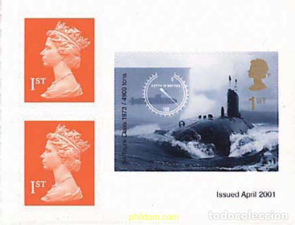 Sellos: 212169 MNH GRAN BRETA&Ntilde;A 2001 CENTENARIO DE LOS SUBMARINOS DE LA ROYAL NAVY
