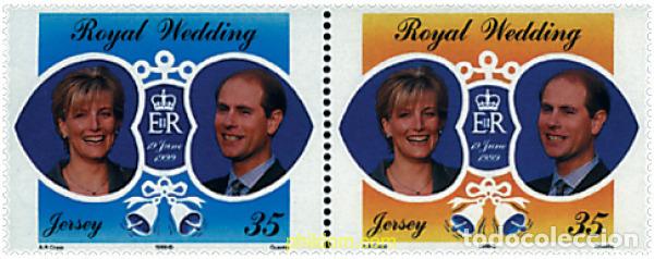 Sellos: 5727 MNH JERSEY 1999 BODA DEL PRINCIPE EDUARDO Y MISS SOFIA RHYS-JONES