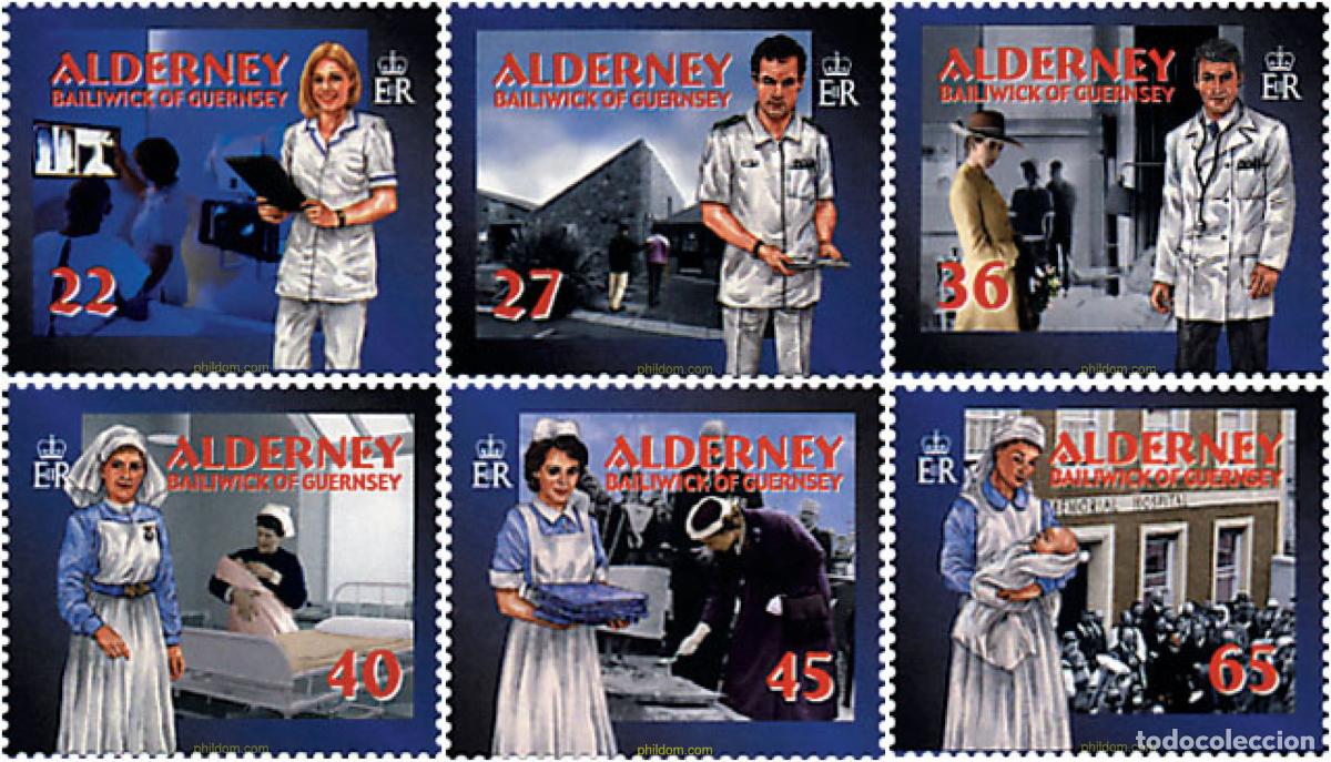 Sellos: 98312 MNH ALDERNEY 2001 SERVICIOS A LA COMUNIDAD