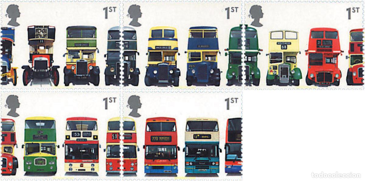 Sellos: 90790 MNH GRAN BRETA&Ntilde;A 2001 AUTOBUSES
