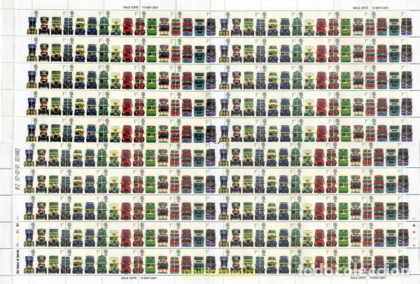 Sellos: 336366 MNH GRAN BRETA&Ntilde;A 2001 AUTOBUSES