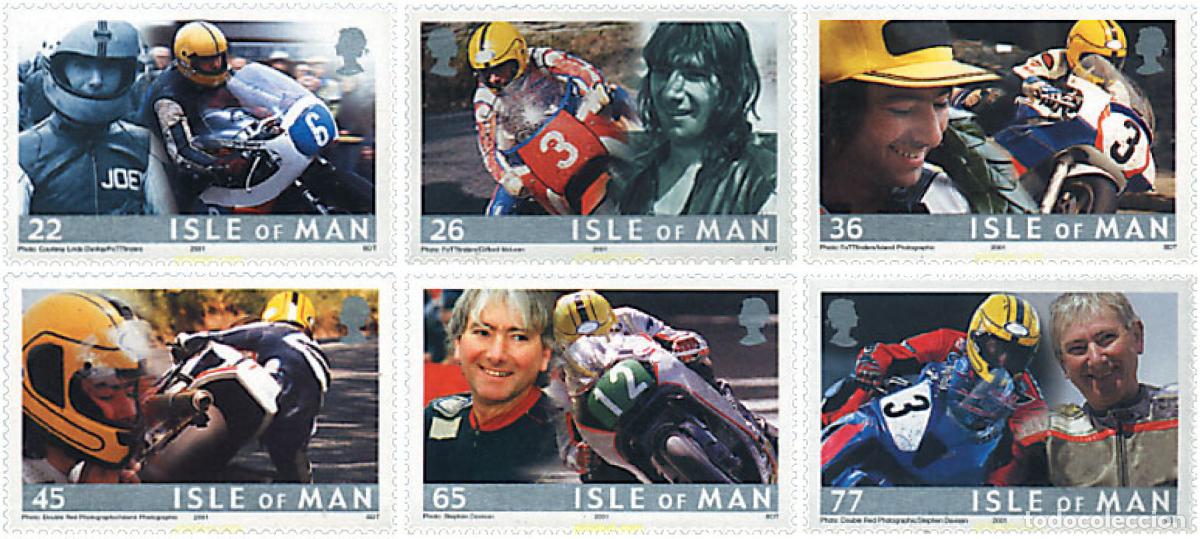 Sellos: 81237 MNH MAN 2001 ANIVERSARIO DE LA MUERTE DE JOEY DUNLOP