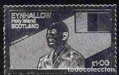 Sellos: GB LOCAL EYNHALLOW 1979 STAMP MNH SILVER GENERAL CHARLES DE GAULLE