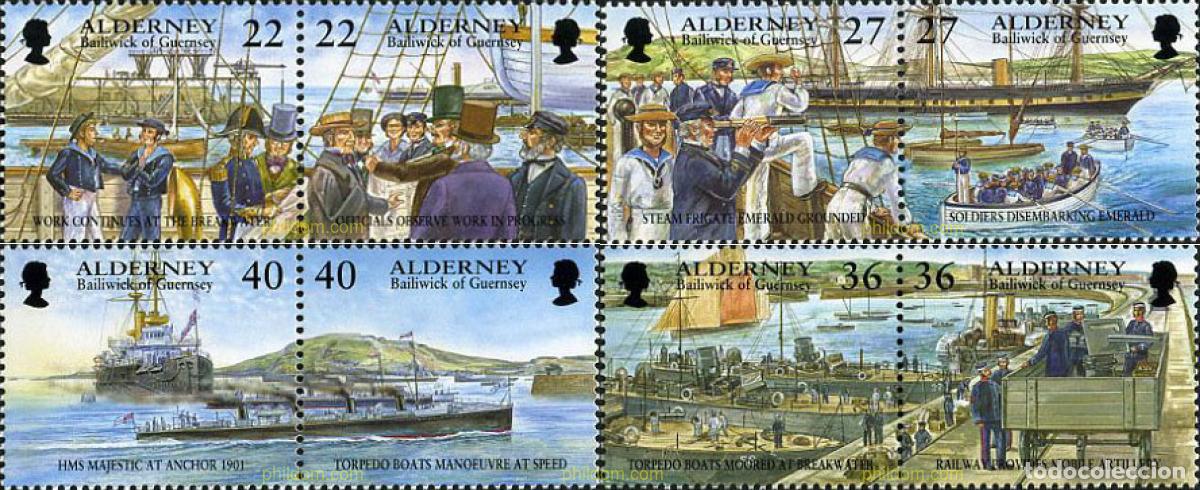 Sellos: 4611 MNH ALDERNEY 2001 DESARROLLO HISTORICO DE ALDERNEY