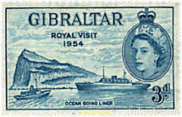 Briefmarken: 83329 MNH GIBRALTAR 1954 VISITA DE LA REINA ISABEL