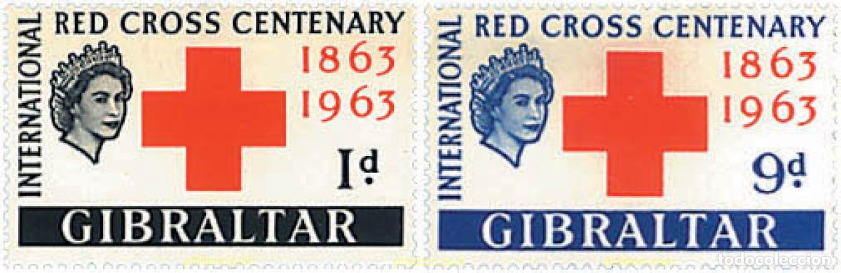 Briefmarken: 82375 MNH GIBRALTAR 1963 CENTENARIO DE LA CRUZ ROJA INTERNACIONAL