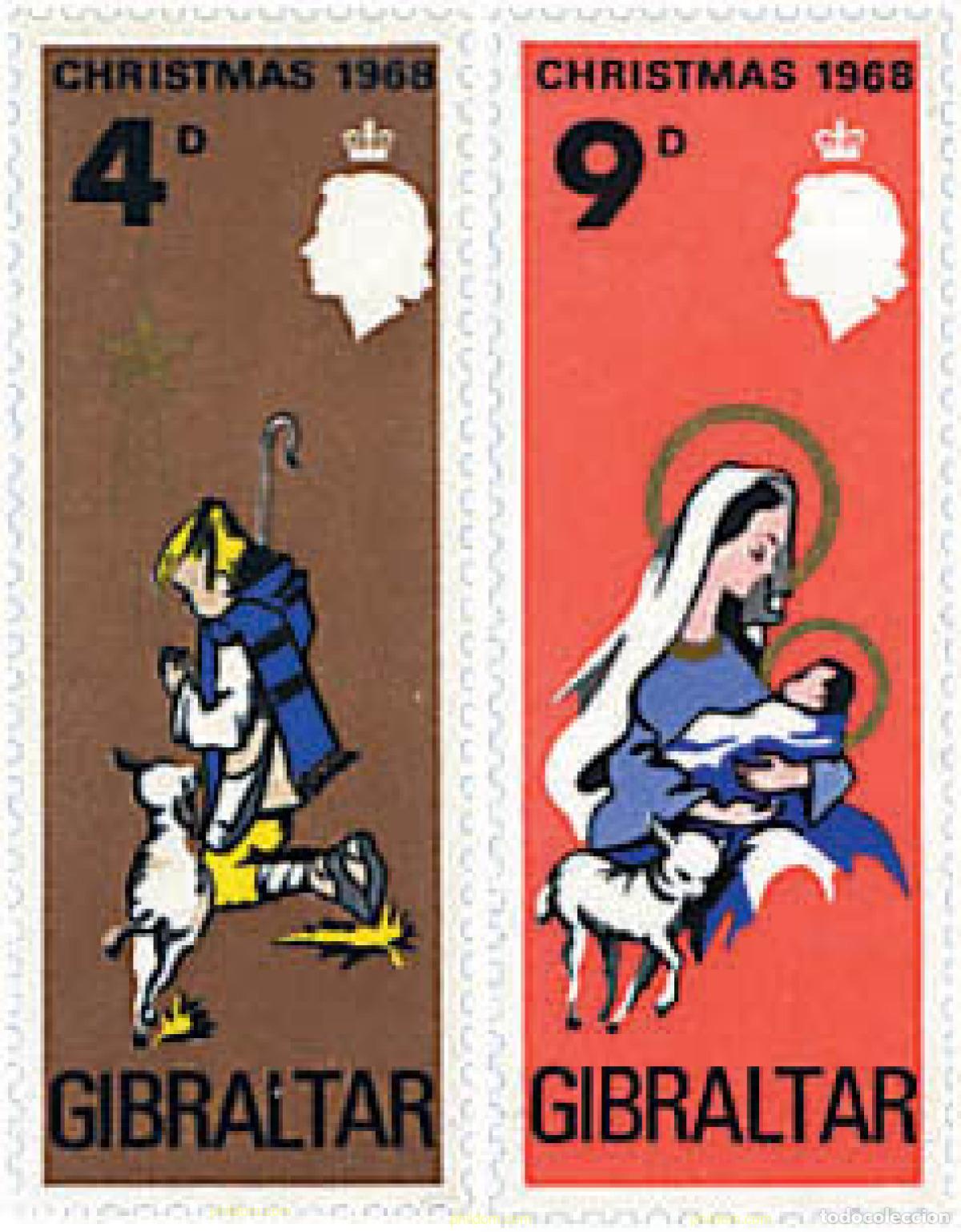 Sellos: 83365 MNH GIBRALTAR 1968 NAVIDAD