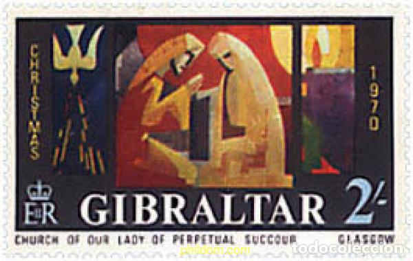 Stamps: 82391 MNH GIBRALTAR 1970 NAVIDAD