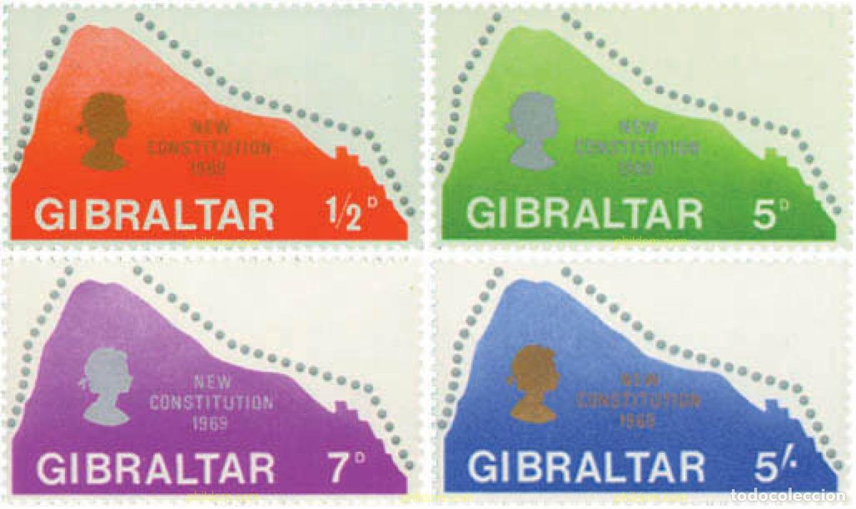 Stamps: 83949 MNH GIBRALTAR 1969 NUEVA CONSTITUCION