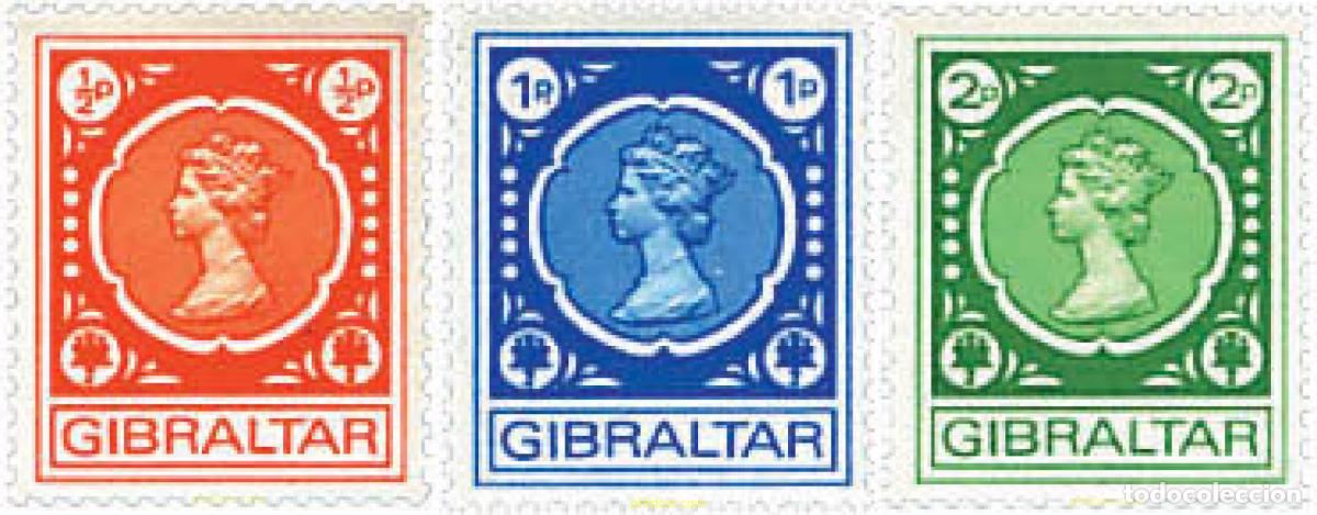 Stamps: 83371 MNH GIBRALTAR 1971 REINA ISABEL II