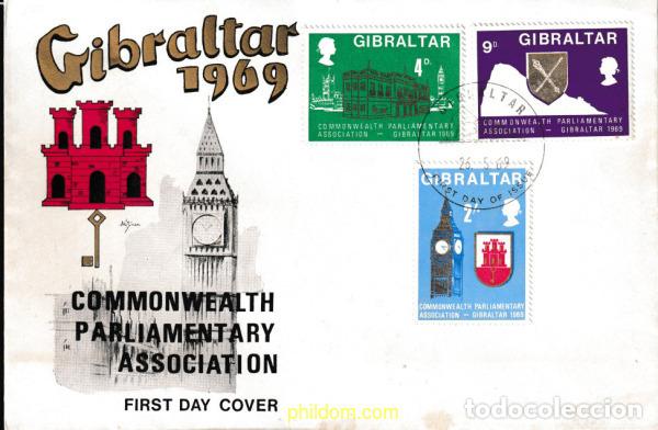 Sellos: 427473 MNH GIBRALTAR 1969 CONFERENCIA DE LA ASOCIACION PARLAMENTARIA DE LA COMMONWEALTH