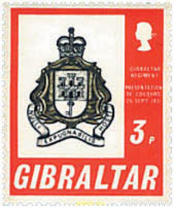 Sellos: 82405 MNH GIBRALTAR 1971 ESCUDO DE GIBRALTAR