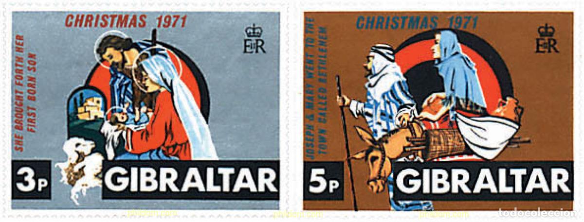 Sellos: 83958 MNH GIBRALTAR 1971 NAVIDAD