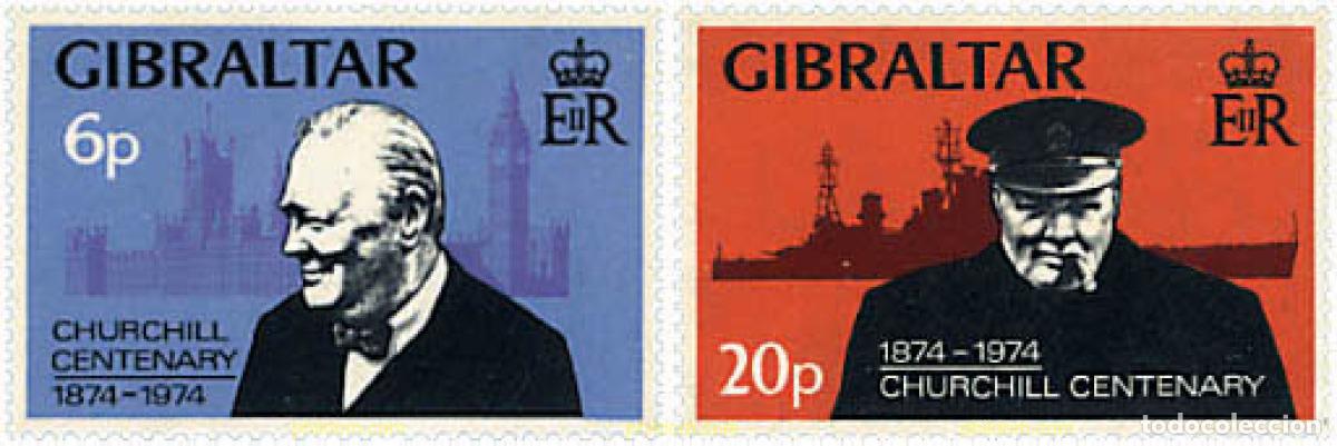 Selos: 82408 MNH GIBRALTAR 1974 CENTENARIO DEL NACIMIENTO DE SIR WINSTON CHURCHILL