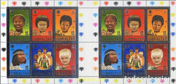 Sellos: 280598 MNH GIBRALTAR 1979 NAVIDAD. A&Ntilde;O INTERNACIONAL DEL NI&Ntilde;O