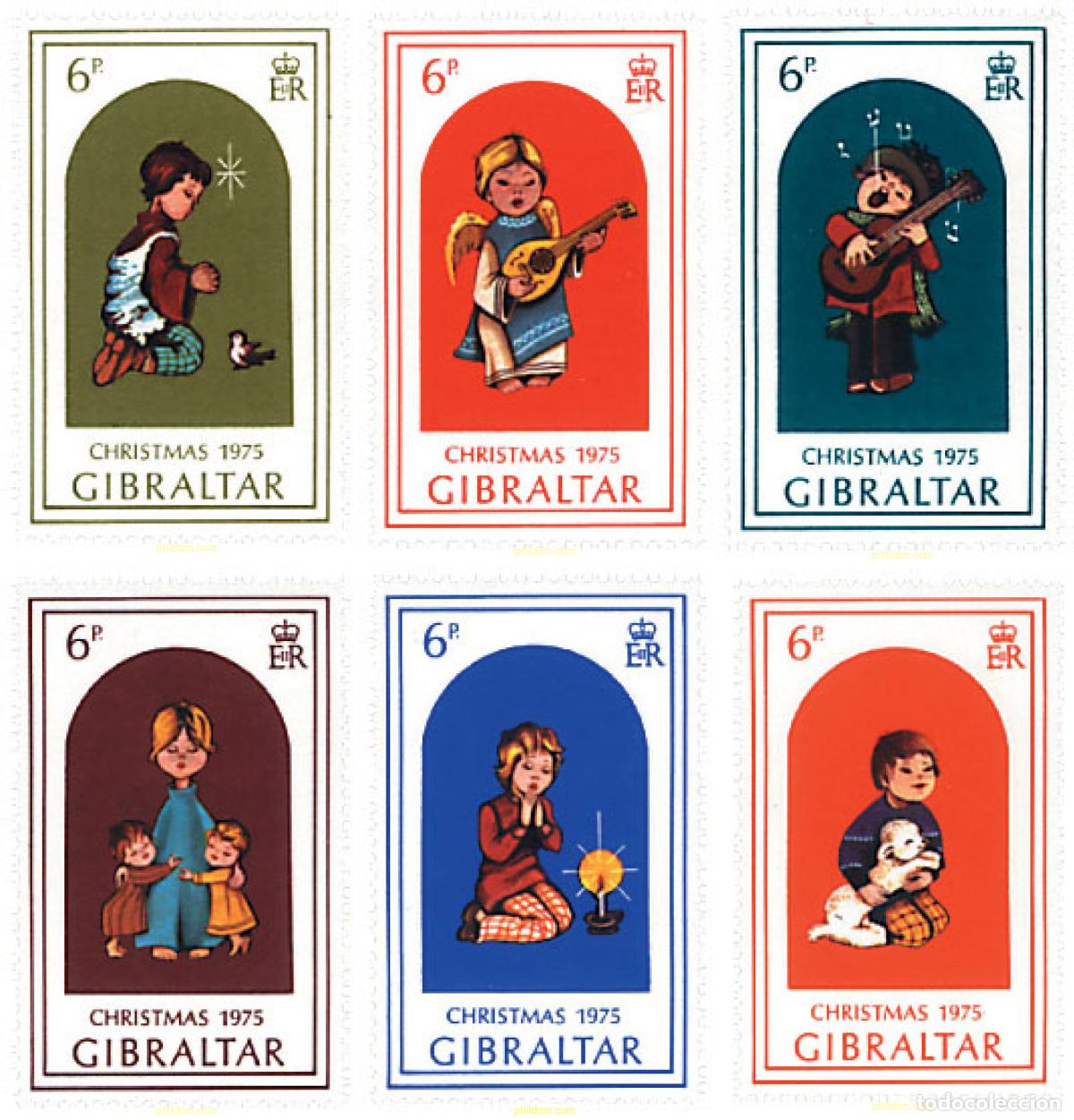 Sellos: 223968 MNH GIBRALTAR 1975 NAVIDAD