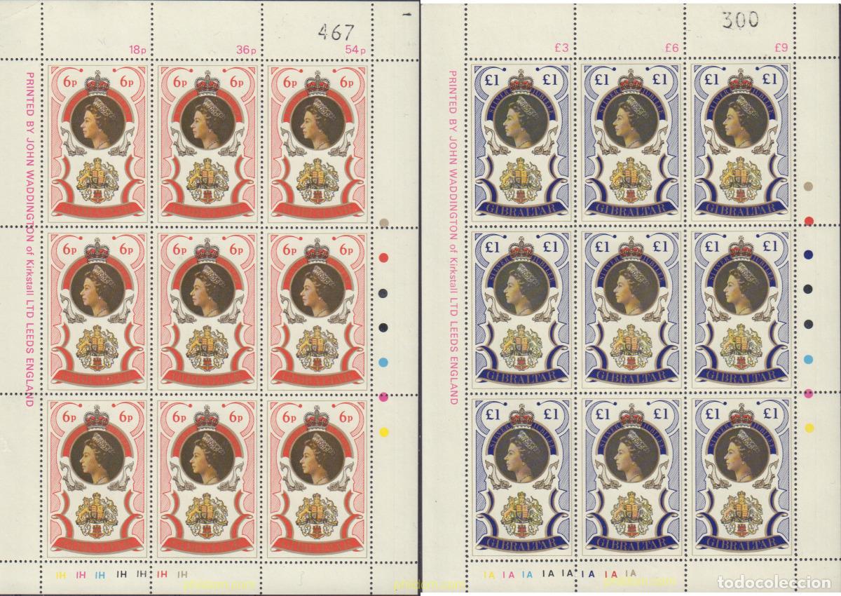 Sellos: 12550 MNH GIBRALTAR 1977 25 ANIVERSARIO DEL ACCESO AL TRONO DE ISABEL II