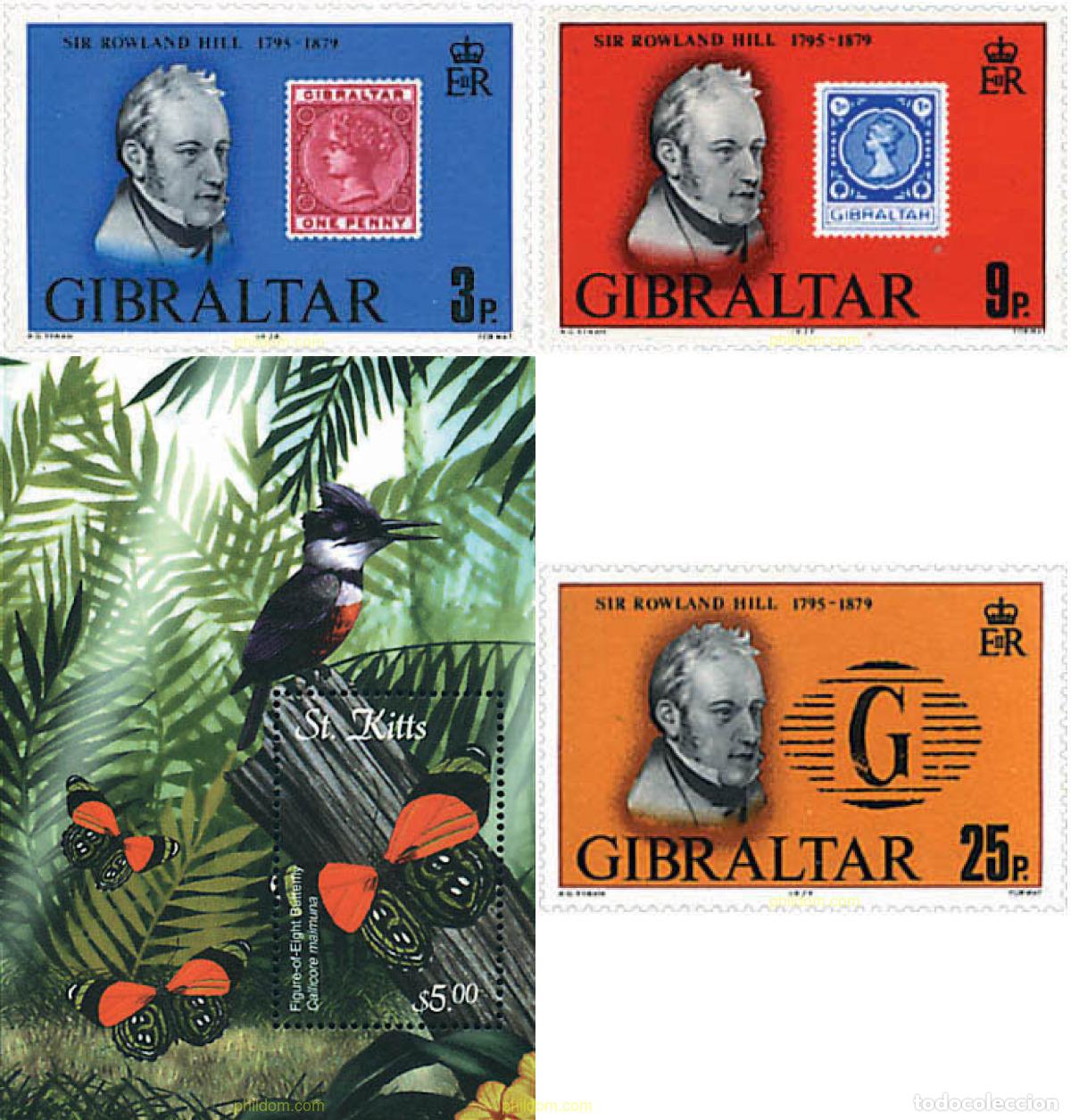 Sellos: 83411 MNH GIBRALTAR 1979 CENTENARIO DE LA MUERTE DE SIR ROWLAND HILL