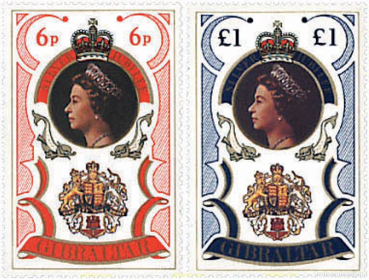 Sellos: 83484 MNH GIBRALTAR 1977 25 ANIVERSARIO DEL ACCESO AL TRONO DE ISABEL II