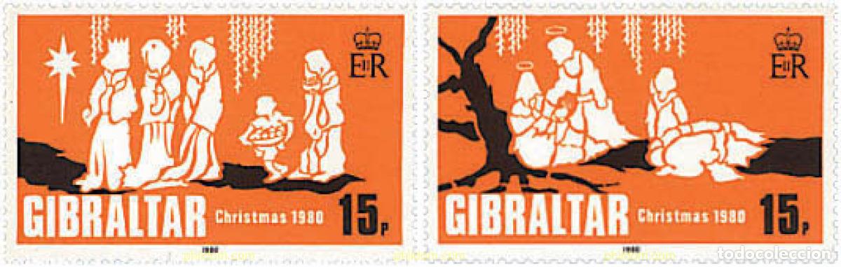 Sellos: 82435 MNH GIBRALTAR 1980 NAVIDAD