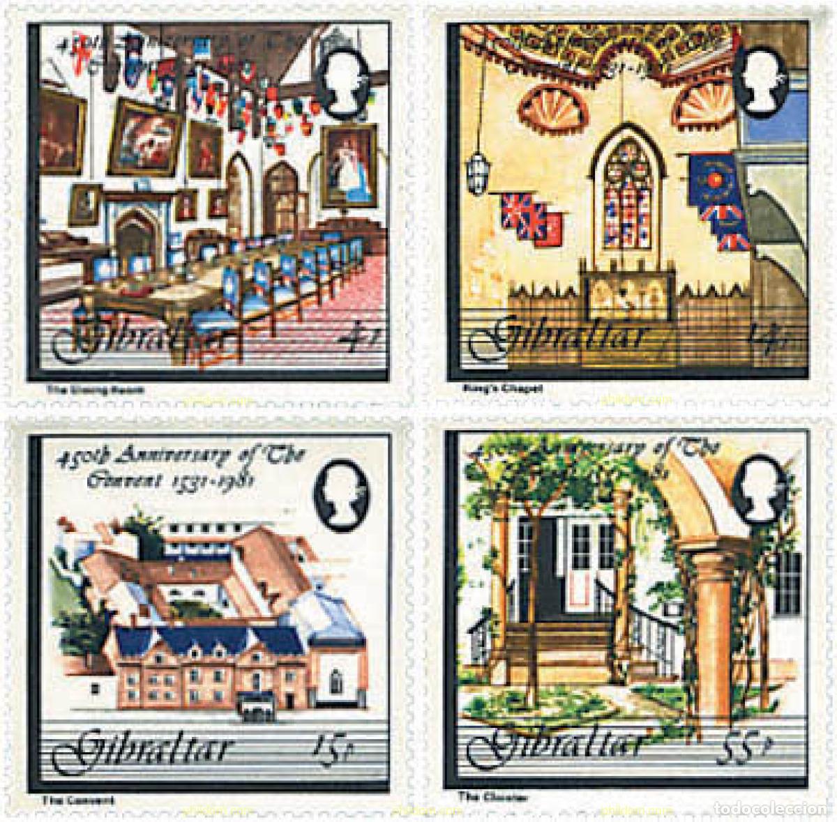 Sellos: 83414 MNH GIBRALTAR 1981 450 ANIVERSARIO DE LA RESIDENCIA DEL GOBIERNO THE CONVENT