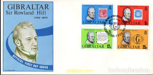 Sellos: 427555 MNH GIBRALTAR 1979 CENTENARIO DE LA MUERTE DE SIR ROWLAND HILL