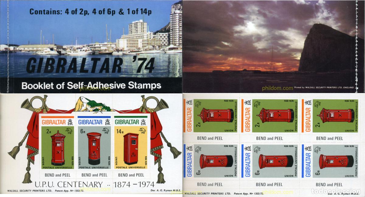 Timbres: 364604 MNH GIBRALTAR 1974 CENTENARIO DE LA UNION POSTAL UNIVERSAL