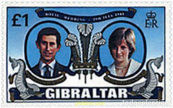Timbres: 83486 MNH GIBRALTAR 1981 BODA DEL PRINCIPE CARLOS Y LADY DIANA SPENCER