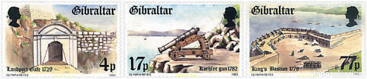 Timbres: 83425 MNH GIBRALTAR 1983 FORTALEZAS DE GIBRALTAR DEL SIGLO XVIII