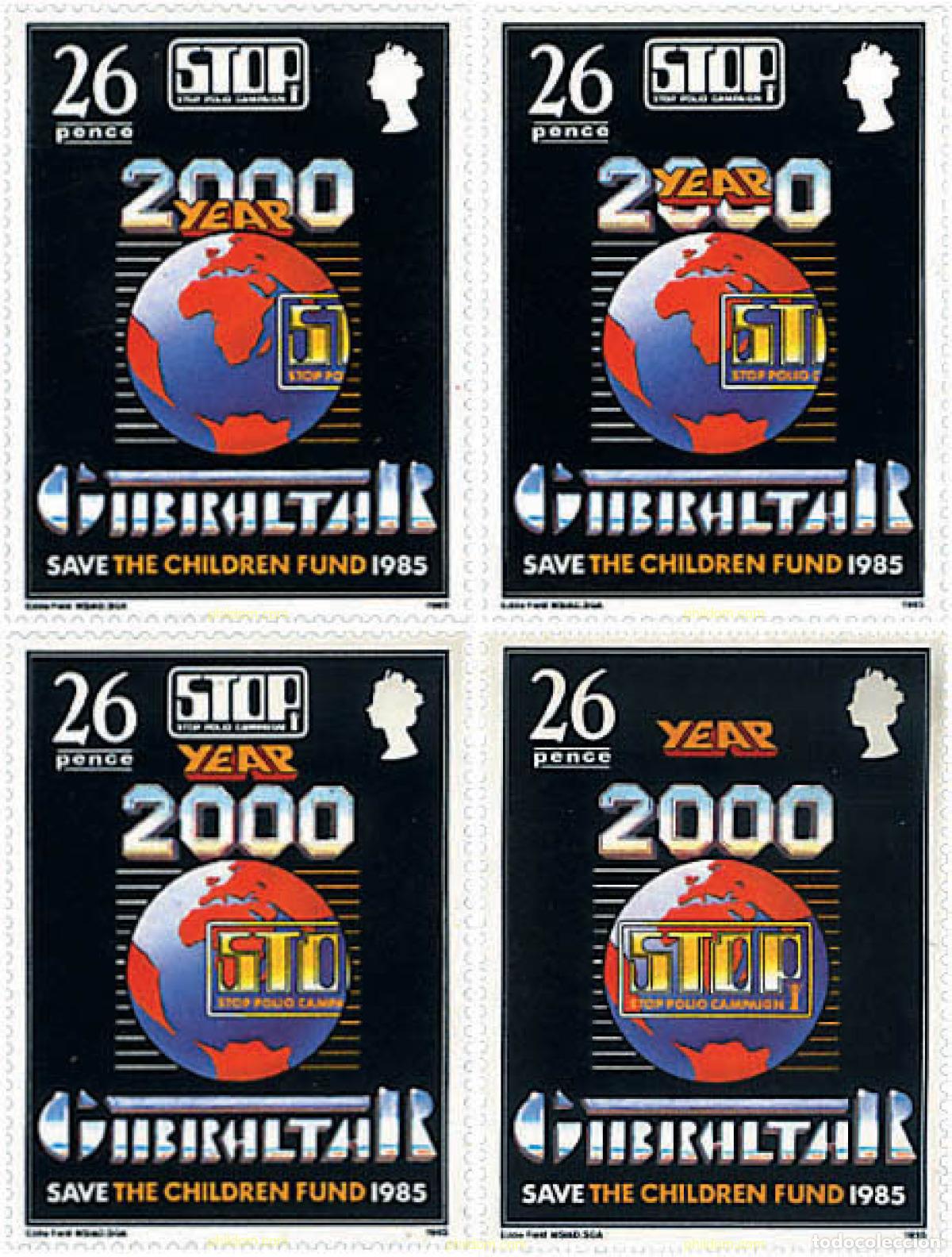 Sellos: 82651 MNH GIBRALTAR 1985 CAMPA&Ntilde;A CONTRA LA POLIOMIELITIS