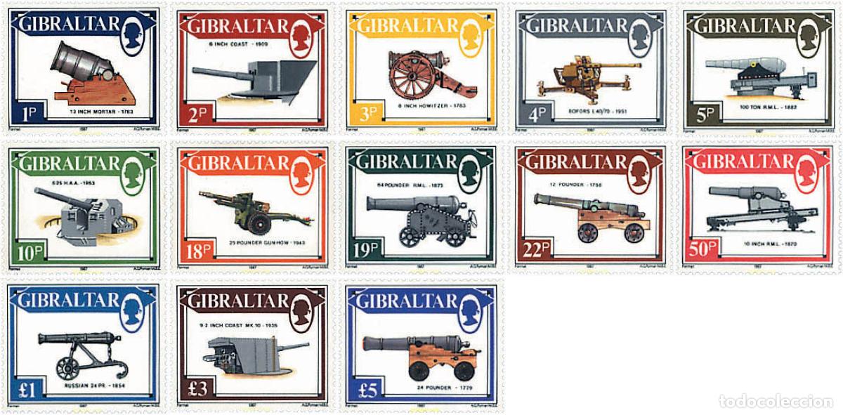 Sellos: 83434 MNH GIBRALTAR 1987 CA&Ntilde;ONES
