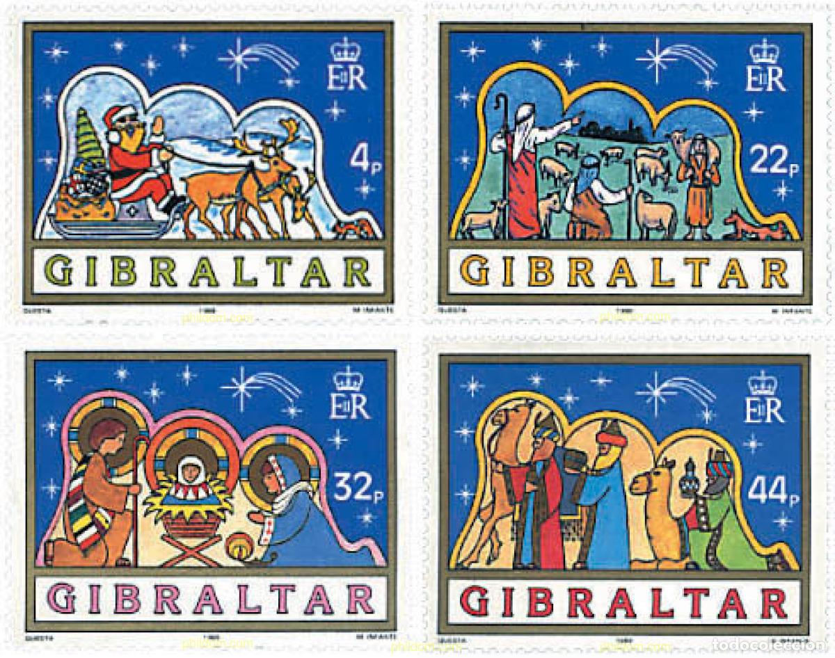 Sellos: 84265 MNH GIBRALTAR 1989 NAVIDAD
