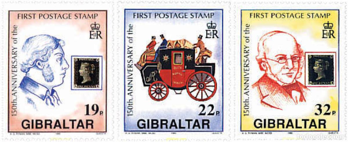 Sellos: 83453 MNH GIBRALTAR 1990 150 ANIVERSARIO DEL SELLO DE CORREOS