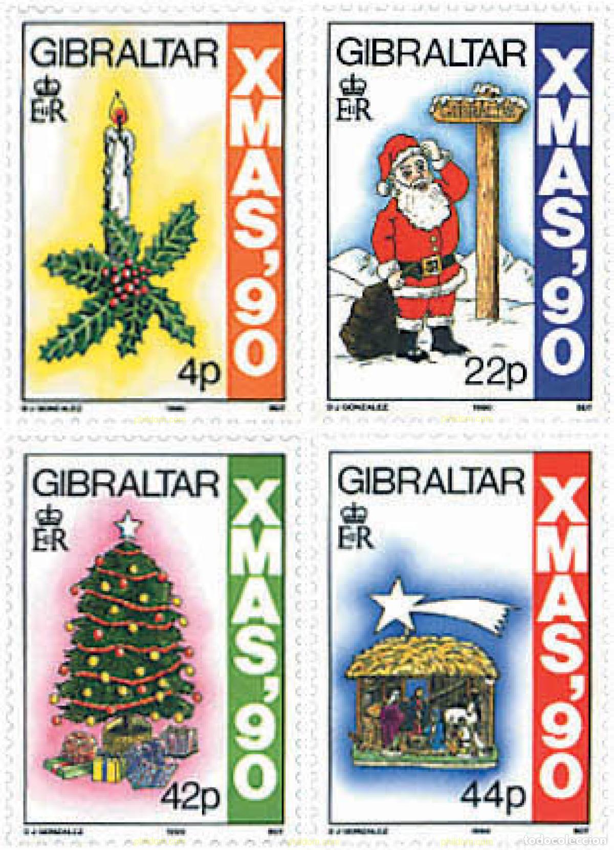 Sellos: 84269 MNH GIBRALTAR 1990 NAVIDAD