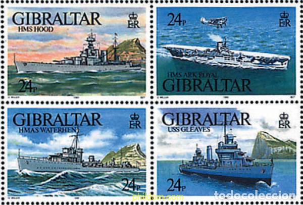 Sellos: 22841 MNH GIBRALTAR 1993 BUQUES DE GUERRA