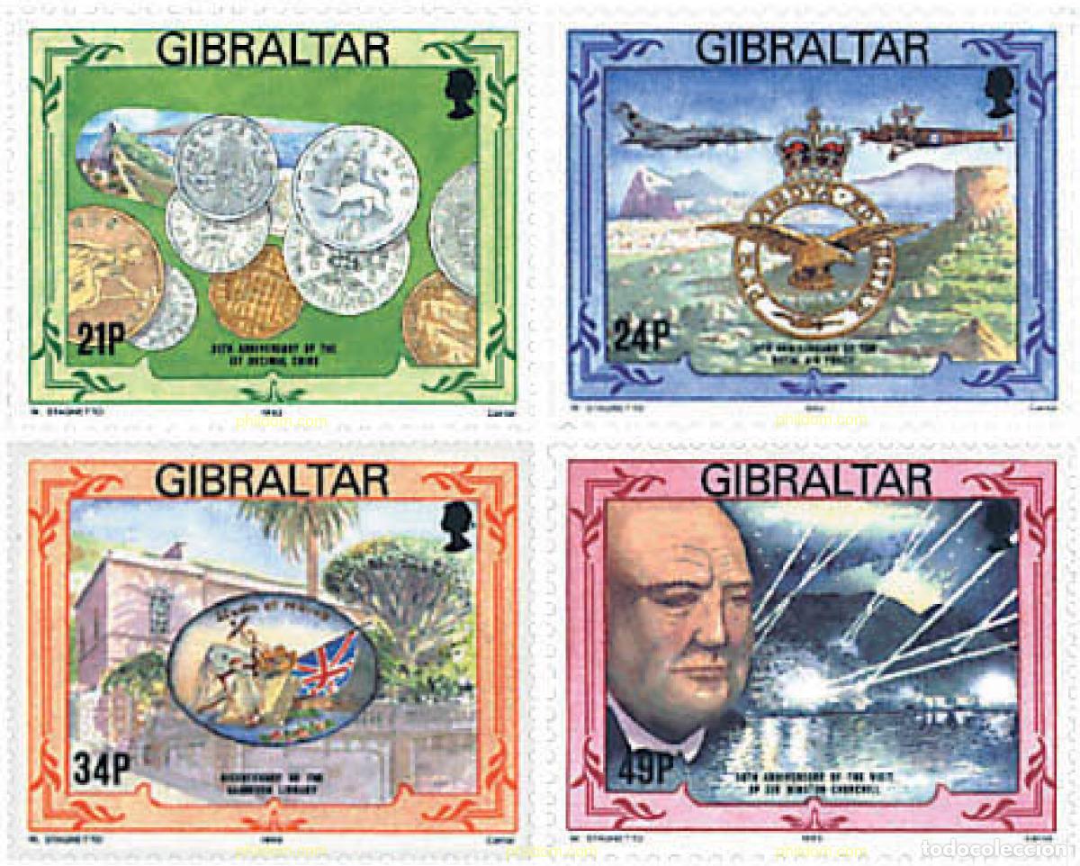 Sellos: 84279 MNH GIBRALTAR 1993 ANIVERSARIOS