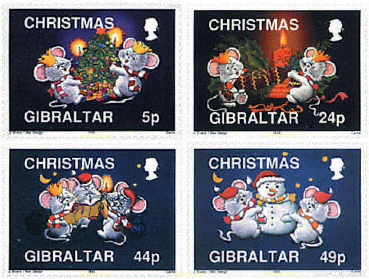 Sellos: 84280 MNH GIBRALTAR 1993 NAVIDAD