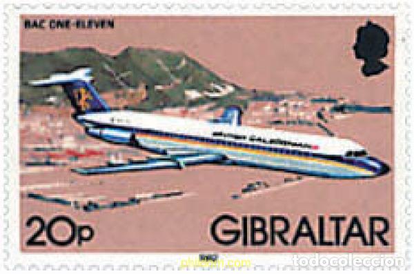 Sellos: 211438 MNH GIBRALTAR 1982 AVIONES E HIDROAVIONES