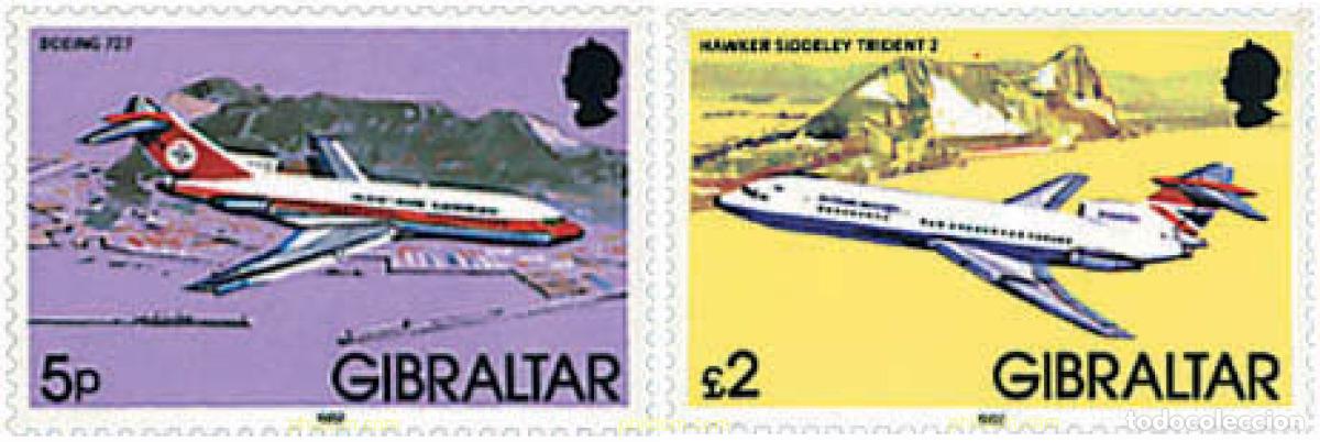 Sellos: 318201 MNH GIBRALTAR 1982 AVIONES E HIDROAVIONES